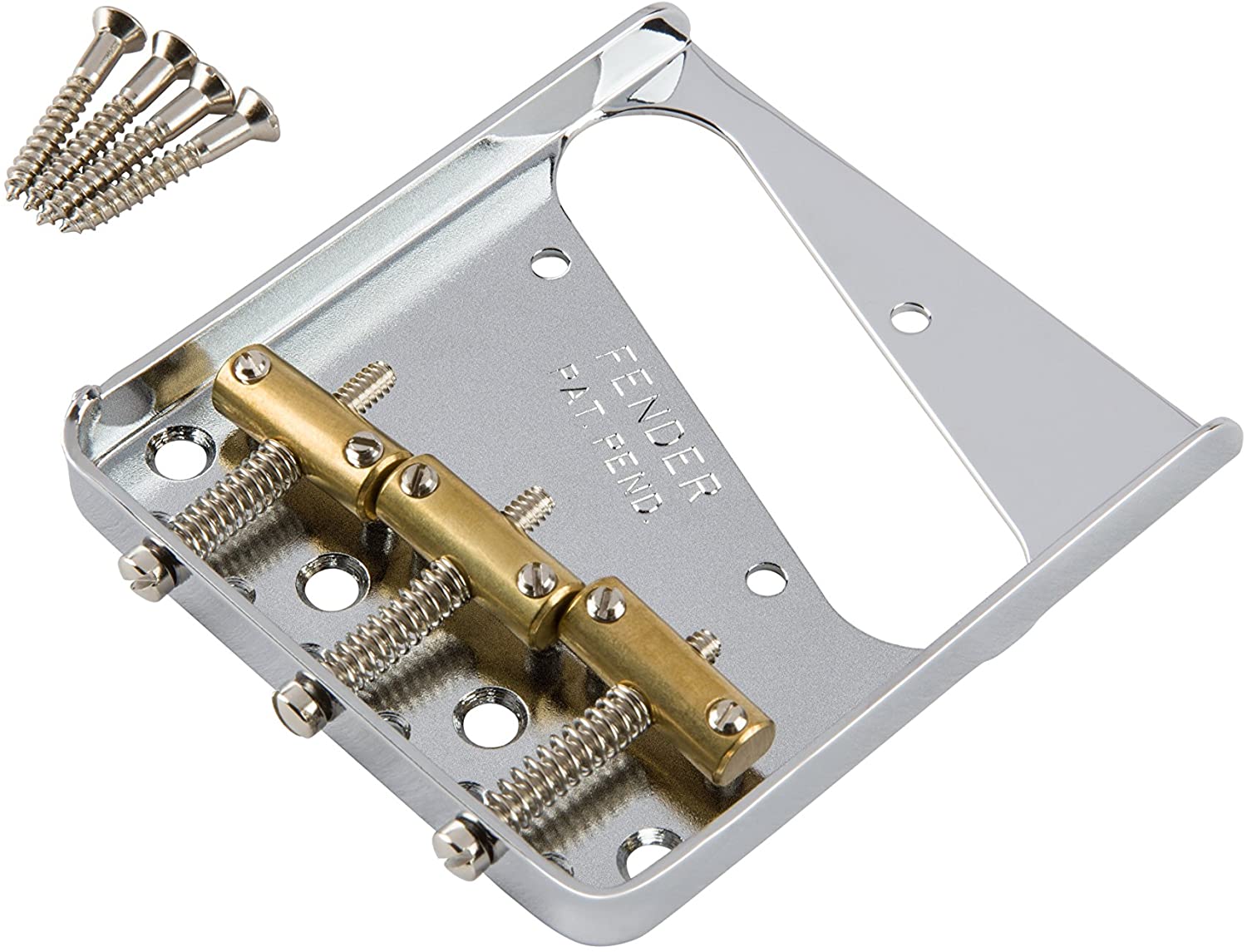 3-Saddle American Vintage TelecasterÂ® Bridge Assembly (Chrome)